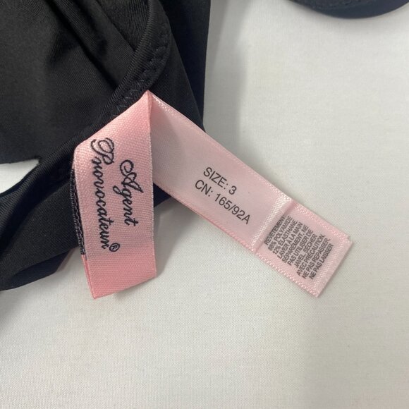 Agent Provocateur Dakotta Black Swimsuit AP3 Medium New - Picture 12 of 13